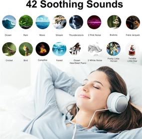 img 3 attached to USB Rechargeable White Noise Machine - 42 Soothing Natural Sounds with Timer for Baby Adults - Non-Looping Sleep Sound Device for Travel, Noisy Cancelling, Office Privacy, Sleep Therapy - Includes AC Adapter