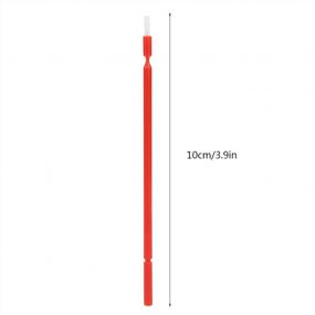 img 3 attached to Garosa 100Pcs Interdental Brush 4 Colors Dental Disposable Micro Applicator Brush Sticks Oral Dental Hygiene Tooth Cleaning Tool(Red)