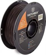 hatchbox brown pla filament for precise 3d printing - 1kg spool with +/- 0.03mm accuracy logo