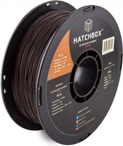 img 4 attached to Hatchbox Brown PLA Filament For Precise 3D Printing - 1KG Spool With +/- 0.03Mm Accuracy