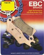 🔴 ebc brakes fa617r r series sintered disc brake pad: efficient red one-size performance логотип