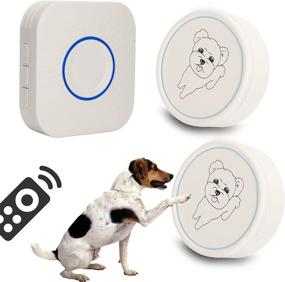 img 4 attached to Doggy Door Potty Training Bell - Waterproof Bell for Dogs to Ring, Ideal for Puppy Training & Easy Outdoor Access - Super-Light, Press Button Dog Doorbell