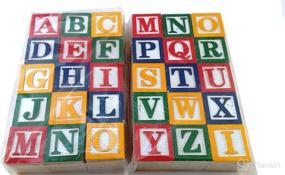 img 1 attached to Skoolzy Wood Alphabet Blocks Occupational