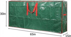 img 3 attached to Protect Your Christmas Tree With A Durable Storage Bag - Fits Up To 9Ft With Waterproof Material And Convenient Handles