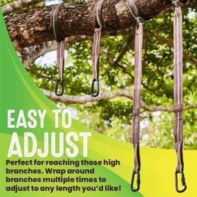 img 2 attached to Swurfer Tree Swing Straps - Secure And Weatherproof Kit For Any Swing Or Hammock (5Ft | 2 Straps)