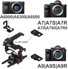 img 3 attached to JTZ DP30 JL-JS7 Электронная клетка для камеры Стабилизатор видео + 15-миллиметровая опорная пластина, верхняя ручка для SONY A9, A7 III, A7R III, A7S III, A7III, A7RIII, A7SIII A7RIV Беззеркальная камера Zoom, Focus, REC Start / Stop