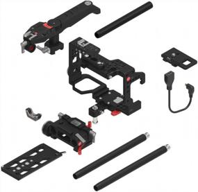 img 2 attached to JTZ DP30 JL-JS7 Electronic Camera Cage Video Stabilizer Rig + 15Mm Rail Base Plate,Top Handle For SONY A9,A7 III,A7R III,A7S III,A7III,A7RIII,A7SIII A7RIV Mirrorless Camera Zoom,Focus,REC Start/Stop