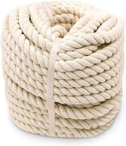 img 4 attached to 🧵 Aoneky 5/8 inch x 100 ft Twisted Cotton Rope