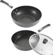 upgrade your cooking with monfish's 4-piece wok and fry pan set: non-stick and compatible with all stovetops! logo