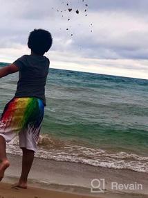 img 7 attached to 🏊 Vibrant Drawstring Swimwear: Idgreatim Boys' Colorful Beachwear for Fun in the Sun