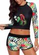 stay stylish and protected with runtlly women's long sleeve rash guard swimsuit - choose your size s-xxxl! logo