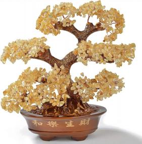 img 3 attached to 1,251 Gemstone Count KALIFANO Citrine Chakra Crystal Tree - Healing Properties For Wealth & Prosperity | Feng Shui Money Tree