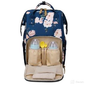 img 3 attached to Backpack Backpacks Waterproof Maternity Insulated Diapering