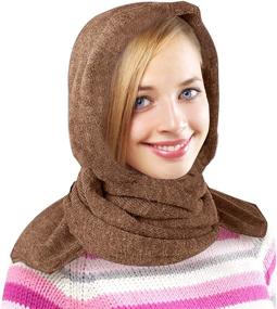 img 4 attached to 🧣 Stay Warm and Stylish with the 35 Below Marled Hooded Scarf for Women