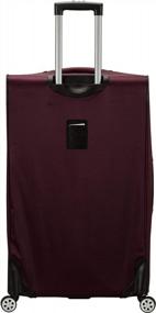 img 2 attached to Travel In Style And Durability With Rockland Impact Softside Spinner Luggage Set In Burgundy - 4-Piece Collection (18/22/26/30)