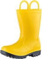 allensky handles toddler waterproof boots（yellow）: stylish & sturdy boys' shoes for all-season adventure логотип