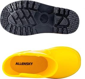 img 2 attached to ALLENSKY Handles Toddler Waterproof Boots（Yellow）: Stylish & Sturdy Boys' Shoes for All-Season Adventure