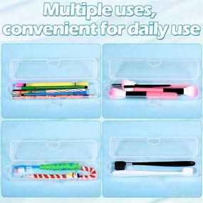 img 1 attached to Dustproof Portable Toothbrush Container with Toothpaste for Optimal Oral Care