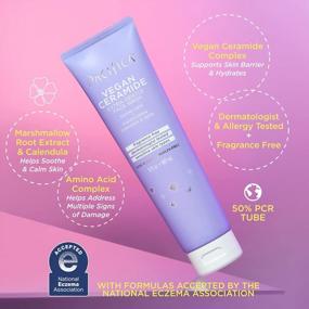 img 2 attached to Pacifica Beauty Vegan Ceramide Barrier Repair Extra Gentle Face Wash: Ecezma Association Approved & Safe For Sensitive Skin!