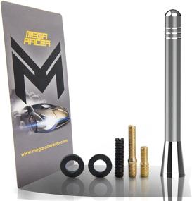 img 4 attached to Mega Racer Silver Aluminum Antenna Exterior Accessories