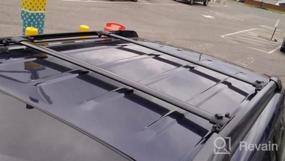 img 5 attached to Перекладина багажника на крышу Toyota Sienna 2021-2022 | Алюминиевый грузовой стержень грузоподъемностью 110 фунтов для каноэ, каяков и велосипедов