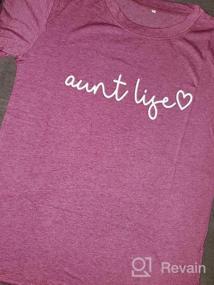 img 6 attached to Aunt Life T Shirt Auntie Shirts Women Cute Heart Aunt Vibes Shirt Casual Short Sleeve Aunt Gift Shirts Tops