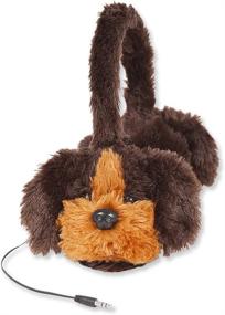 img 4 attached to 🐶 ReTrak ETAUDFDOG Retractable Animalz Over Ear Headphones for Kids - Tangle-Free, Volume Limiting (85 dB), Brown Dog