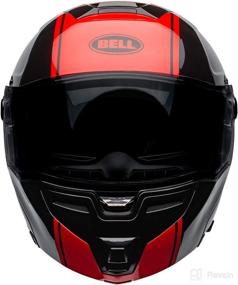 img 1 attached to Modular Helmet Ribbon Gloss Black Motorcycle & Powersports