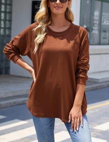 img 3 attached to Women'S Casual Long Sleeve Sweatshirt: Lecieldusoir Pullover Top With Pockets