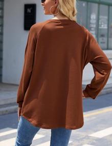 img 1 attached to Women'S Casual Long Sleeve Sweatshirt: Lecieldusoir Pullover Top With Pockets