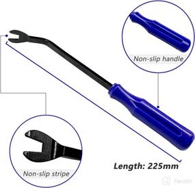 img 1 attached to 🧰 XLSFPY Auto Trim Rivet Removal Tool Kit - Efficient Fastener Car Panel Door Interior Window Tool - Clip Puller Rivet Removal Tool with Auto Clip Fastener Remover Pry Tool