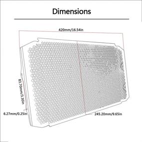 img 1 attached to Yamaha FZ-09 XSR900 Radiator Grille Guard: Protect Your Bike with FZ-09 2017-2019 XSR900 Radiator Grille Grill Guard for Yamaha XSR900 2016-2019 MT-09 2017-2019 FZ-09 2017-2019 Tracer 900 2018 MT-09 SP 2017-2019