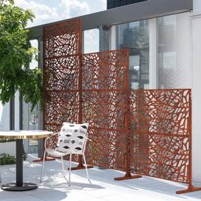 img 2 attached to Decorative Outdoor Divider Panel, Made Of Corten Steel With Web Design By Veradek