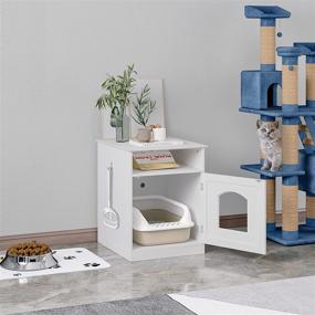 img 2 attached to Spirich Home Cat Litter Box Enclosure: Stylish Hidden Furniture Cabinet for your Indoor Cat