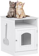 spirich home cat litter box enclosure: stylish hidden furniture cabinet for your indoor cat logo