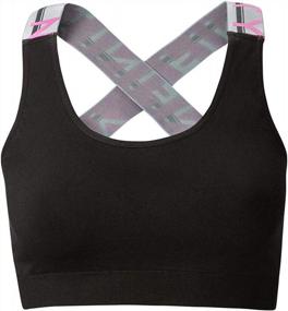img 3 attached to Black Seamless Nfinity Sports Bra For Women'S Workout