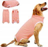 migohi dog surgery recovery suit - reusable pet spay surgical shirt for abdominal wounds, professional male female alternative to cone e-collar logo