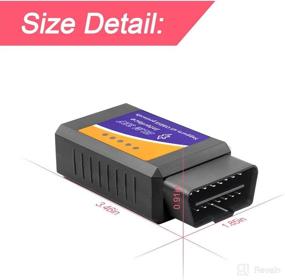 img 3 attached to 🔌 Беспроводной Bluetooth сканер OBD2: диагностический инструмент для проверки сигнала "Check Engine" на всех автомобилях - совместим с iOS и Android.