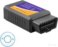 🔌 беспроводной bluetooth сканер obd2: диагностический инструмент для проверки сигнала "check engine" на всех автомобилях - совместим с ios и android. логотип