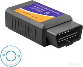 img 4 attached to 🔌 Беспроводной Bluetooth сканер OBD2: диагностический инструмент для проверки сигнала "Check Engine" на всех автомобилях - совместим с iOS и Android.