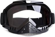 🏍️ dmeixs motorcycle goggles: windproof, dustproof, and anti-fog helmet goggles for atv off road racing with cool look headwear logo