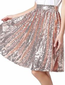img 3 attached to Sarahbridal Women'S Long/Mine Party Prom Skirt Sequins Skirt Plus 12026