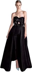 img 4 attached to Emmani Jumpsuits Dresses Detachable Strapless Women's Clothing ~ Dresses