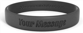 img 4 attached to Customizable Silicone Wristband - Personalized Rubber Bracelet For Events, Gifts, Support, Causes, Fundraisers, Awareness - 100% Silicone, Men/Women