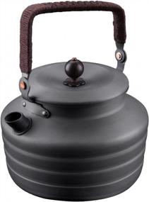 img 4 attached to Alocs 1.3L Camping Kettle - Lightweight And Portable For Hiking, Picnics, And Outdoor Adventures