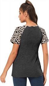 img 1 attached to Plus Size Women'S O-Neck Leopard Print Patchwork Blouse Tops By ASHLONE - Casual & Loose Fit!