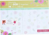 stay organized and inspired with carpentree love god weekly planner in multi-colored designs logo