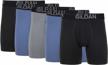 gildan men's cotton stretch boxer briefs: affordable multipack comfort logo