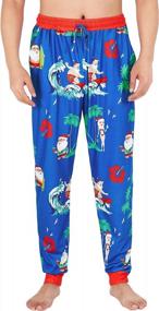img 4 attached to UNICOMIDEA Men’S Christmas Pajamas Pants Graphic Lounge Pants Sleep Bottoms Drawstring Elastic Waist For Holiday With Pockets