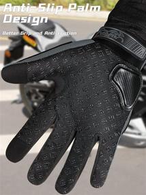 img 2 attached to 🧤 COFIT Motorcycle Glove: Breathable Mesh, Hard Knuckle, Touchscreen | Men and Women | For BMX, ATV, MTB Riding, Road Racing, Cycling and Bike